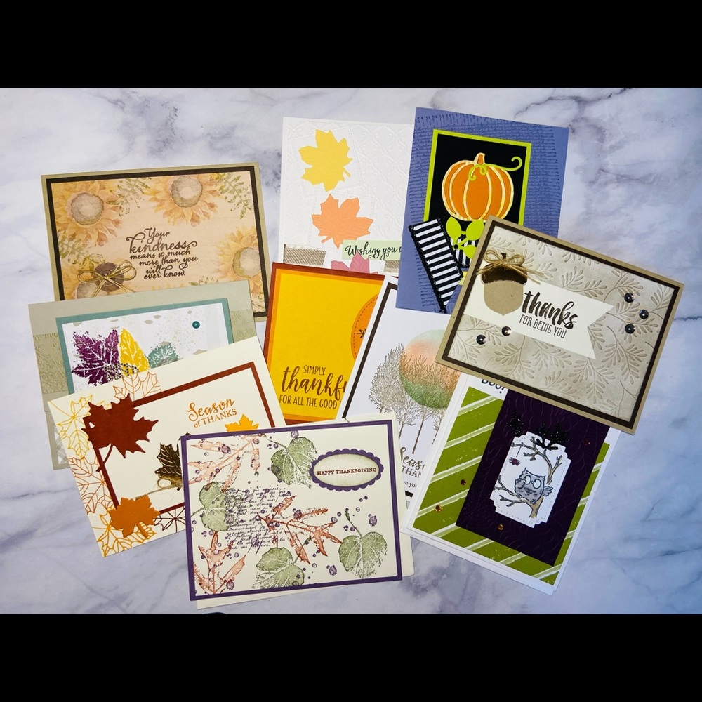🍂10 Stampin Up! Fall handmade cards 🍁NEW!